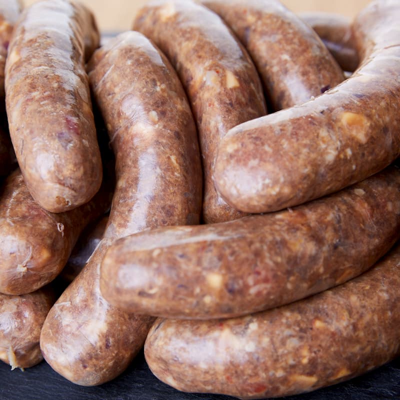 Scharfe Cheddar Bratwurst