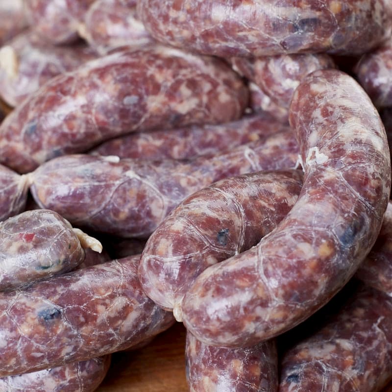 Winterliche Rehbratwurst