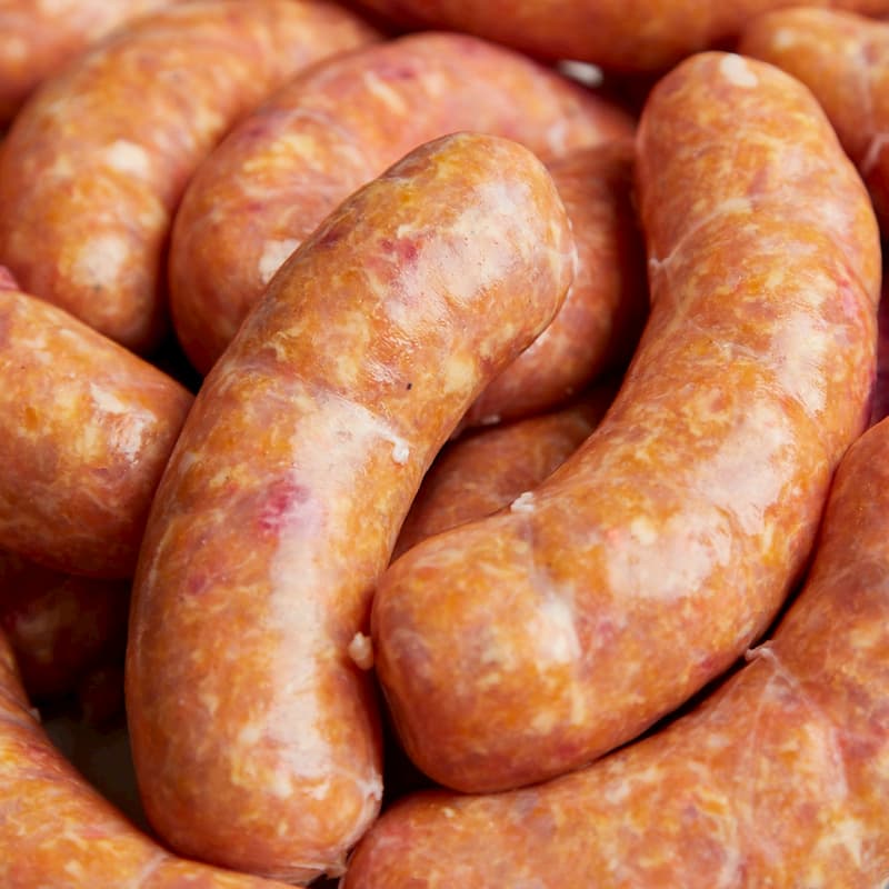 Bratwurst mit Kürbis