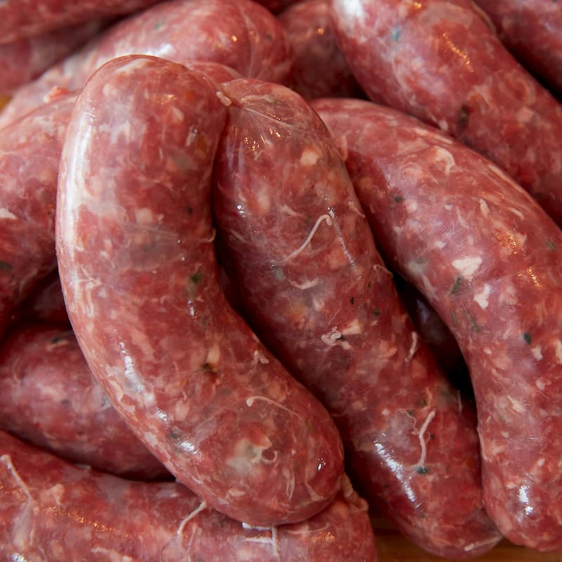 Feurige Rinder-Bratwurst